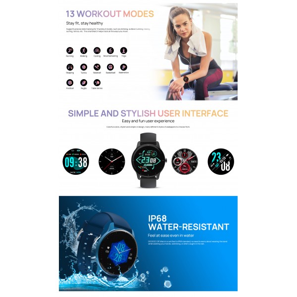 Doogee CR1 IP68 Ceas Smartwatch 