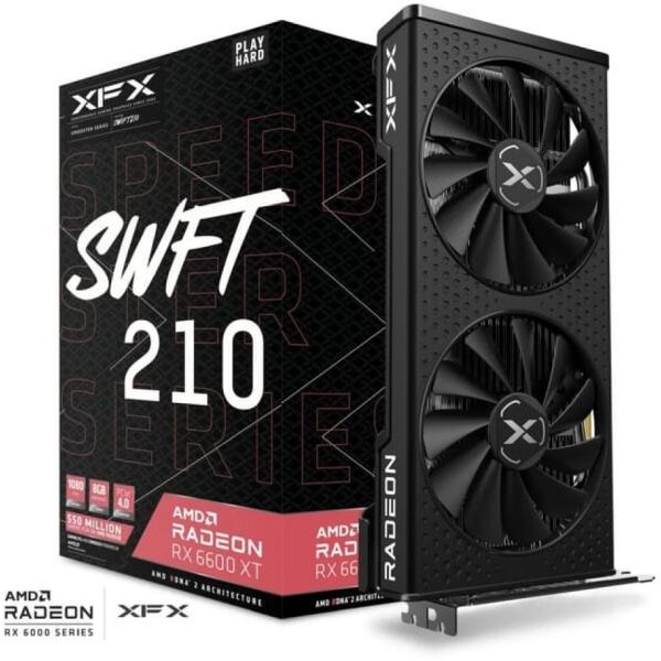 XFX Radeon RX 6600 SPEEDSTER Swift 210 8GB GDDR6 Placă Video