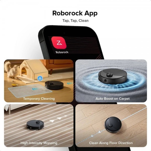 Roborock Q10 VF  Aspirator Robot, Black