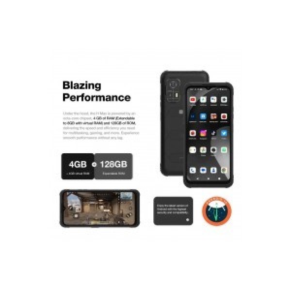 AGM H MAX Dual Sim 128GB 4GB Smartphone, Black