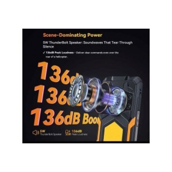 Cubot King Kong Power 5 Dual Sim 128GB 6GB Smartphone, Black 
