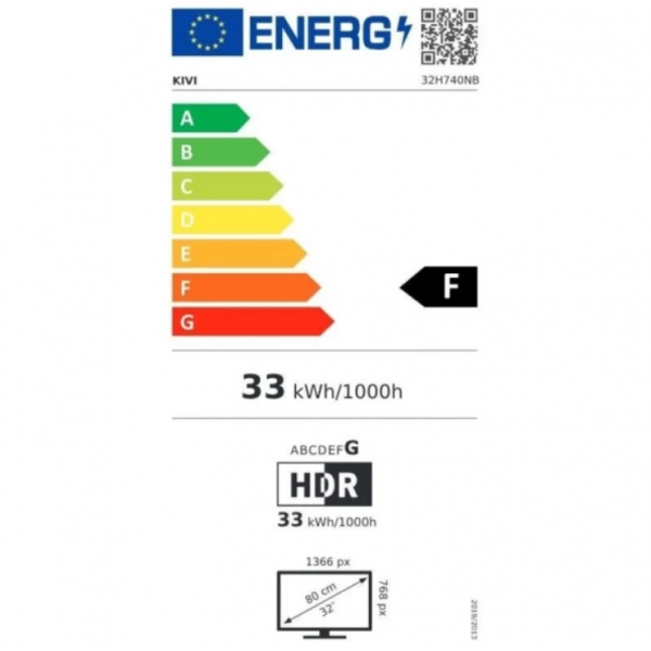 Televizor Kivi - 32H740NB, Smart, 32"