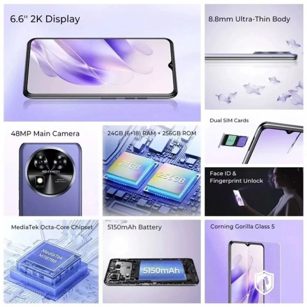 Oukitel C37 Dual Sim 256GB 6GB Smartphone