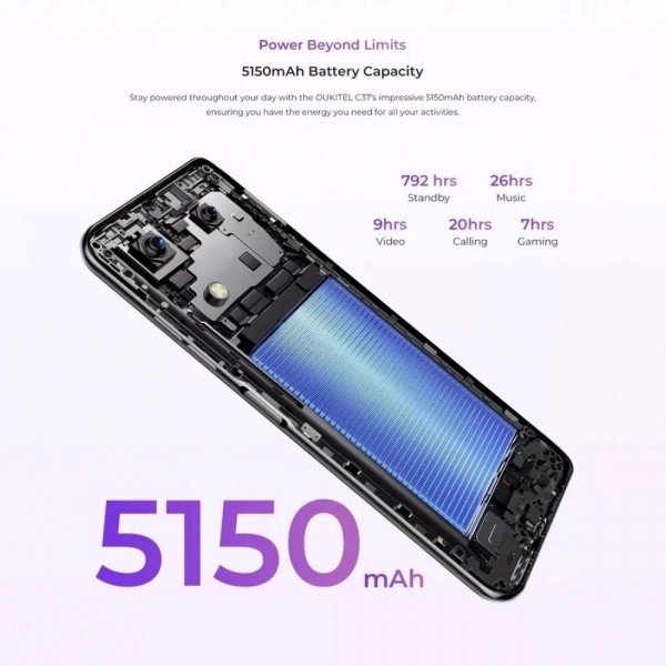 Oukitel C37 Dual Sim 256GB 6GB Smartphone