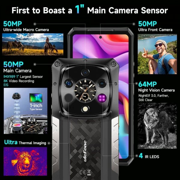 Smartphone Ulefone Armor 28 Ultra Thermal Dual Sim 1TB 16GB RAM