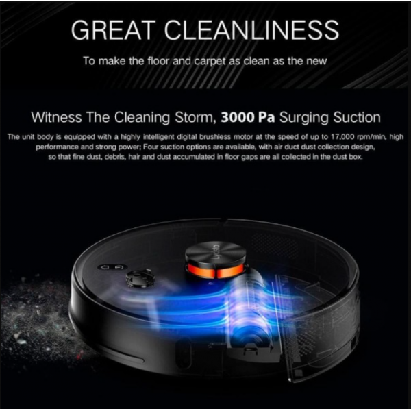 Xiaomi Lydsto R1 Pro Aspirator robot cu recipient automatic pentru deșeuri