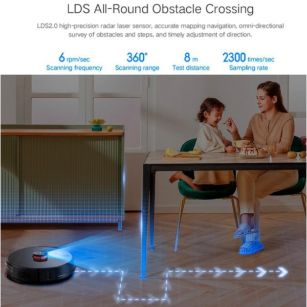 Xiaomi Lydsto R1 Pro Aspirator robot cu recipient automatic pentru deșeuri