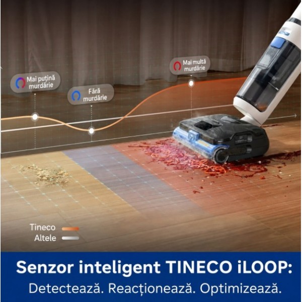 Tineco Floor One S6 Stretch Steam Plus Aspirator vertical