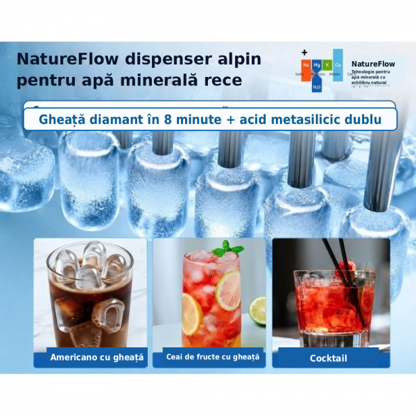 NatureFlow I4: Dispozitiv multifuncțional pentru apă minerală și gheață