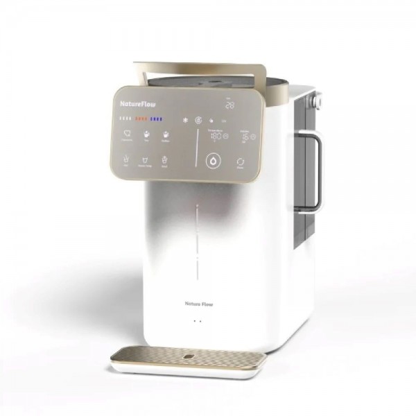 NatureFlow Y6 Ultra – Sistem alcalin de purificare a apei pentru casă, cu osmoză inversă RO, siliciu, apă caldă și rece